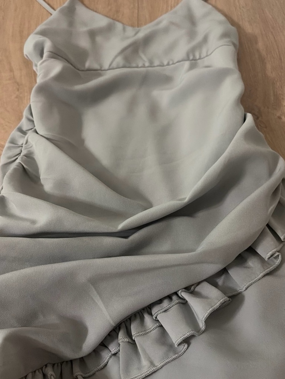 hello molly sage green mini dress